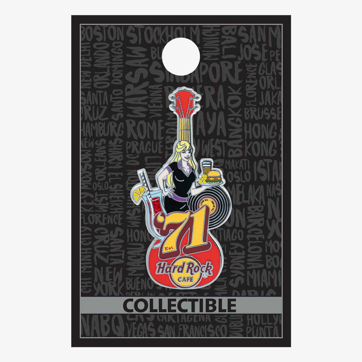 Limited Edition Landmark Guitar Pin image number 2
